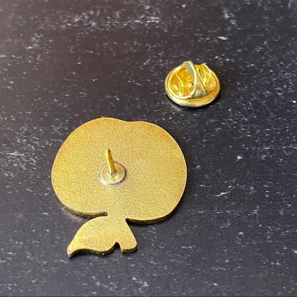 Teacher Red Apple Enamel Pin/ Brooch
